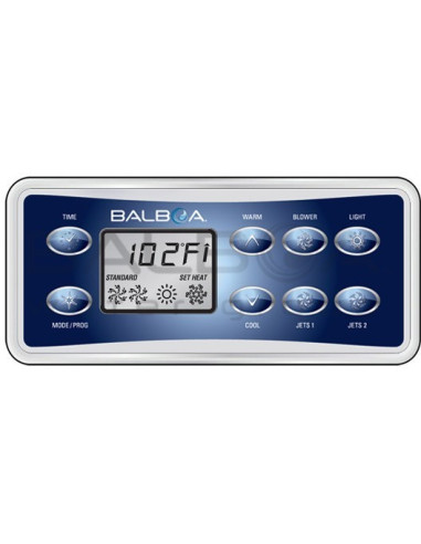 Balboa VL801D – ovládací panel
