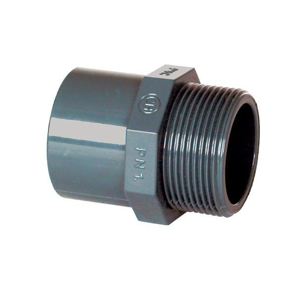 PVC tvarovka - Přechodka 50--40 x 1 1/2“ ext. PVC tvarovka - Přechodka 50--40 x 1 1/2“ ext.