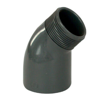 PVC tvarovka - Úhel 45° 50 x 1 1/2“ ext.