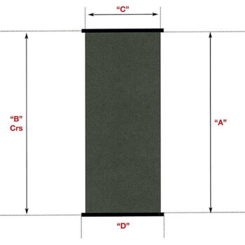 Solární kolektor SC 1,2 m x 3,0 m -- plocha 3,6 m2