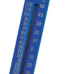 Teploměr modrý 25 cm – neplovoucí