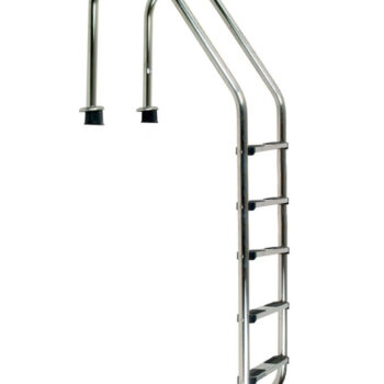 Žebřík nerez Standard s pouzdrem 5 stupňový, AISI 304