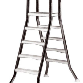 Žebřík EEP pro nezapuštěné bazény, 4+4 stupně, pro bazény 1,2 m výšky, AISI 304