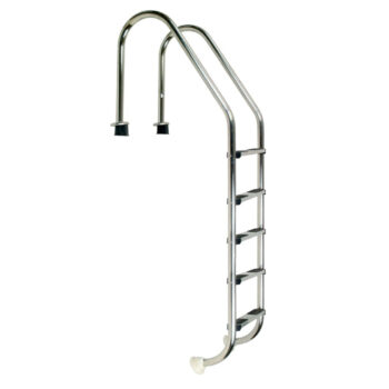 Žebřík nerez Standard s pouzdrem 5 stupňový, AISI 316