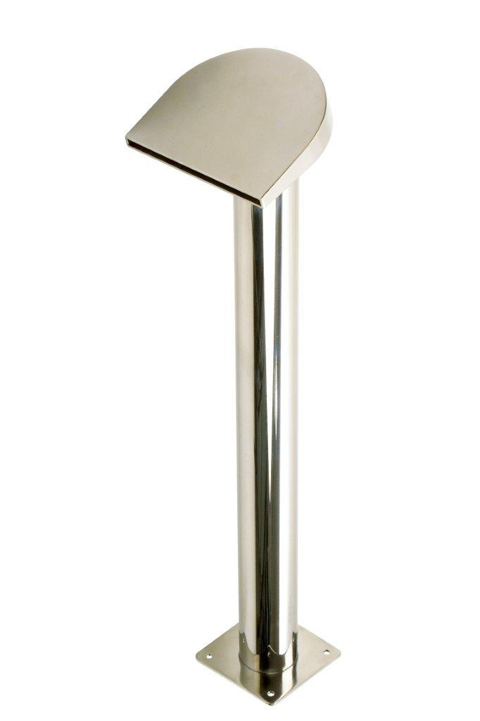Chrlič - Půlměsíc vysoký,Š200 mm,připojení 75 mm,AISI 316,proud dolů Chrlič - Půlměsíc vysoký,Š200 mm,připojení 75 mm,AISI 316,proud dolů