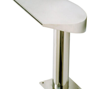 Chrlič - Půlměsíc široký,Š380 mm,připojení 75 mm,AISI 316,proud nahoru