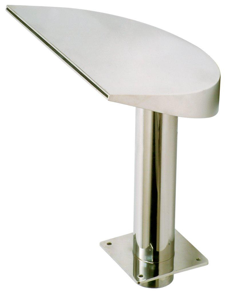 Chrlič - Půlměsíc široký,Š380 mm,připojení 75 mm,AISI 316,proud nahoru Chrlič - Půlměsíc široký,Š380 mm,připojení 75 mm,AISI 316,proud nahoru