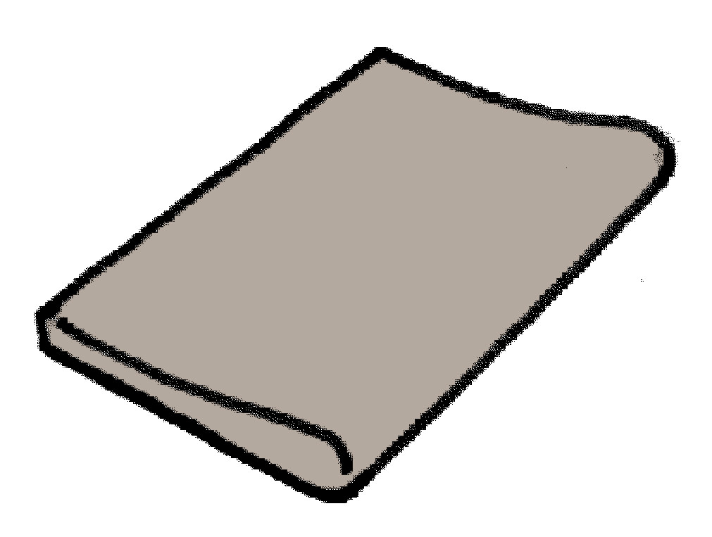 Dlažba Sahara - šedá - rovný plochý díl 500 x 330 mm, 1ks