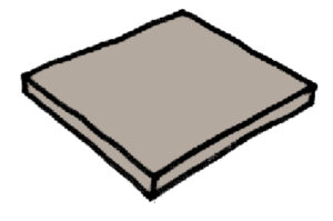 Dlažba Sahara - šedá - čtvercový díl 500x500x35mm, 1m2